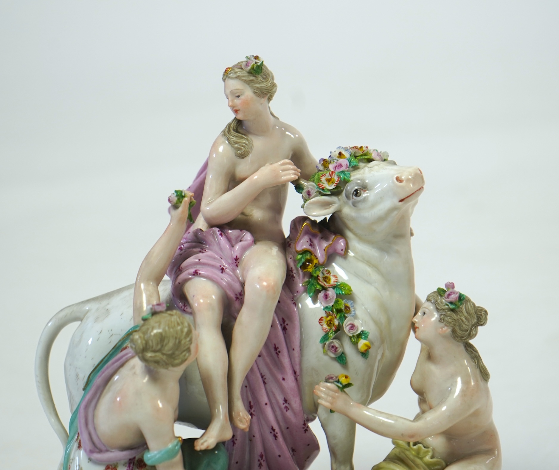 A Meissen group of Europa and the Bull, late 19th century